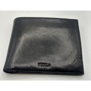 Furla Bi-fold Coin Wallet Black New